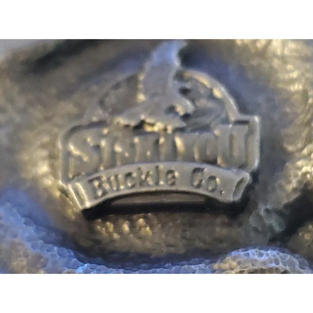 Vtg 1986 Siskiyou Florida State Belt Buckle Flamingo Alligator Oranges Made USA